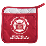 Imprinted Red Pot Holder w/ Pocket - 2023 Theme