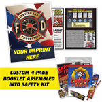 Custom Cappy Firedog Fire Safety Kit - Imp. Booklet