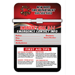 Imprinted Magnetic Dry Erase Memo Board - First Aid Tips