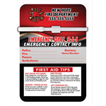 Custom Magnetic Dry Erase Memo Board - First Aid Tips