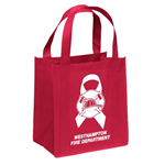 Imprintyed Red Tote Bag - White Ribbon