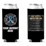 Custom 12 oz Slim Can Hugger - Blue Ribbon Maltese Cross