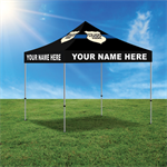 Custom Logo Full Color 10' x 10' Tent - Blue Line