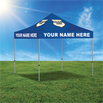 Custom Logo Full Color 10' x 10' Tent - Blue