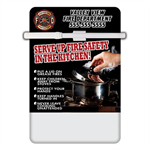 Imprinted Magnetic Dry Erase Memo Board - Kitchen Fire Safety Tips