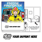 Imprinted Freddie Firefighter Coloring Book - 2019 Theme