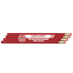 Imprinted Red Economy Pencils - 2024 Theme