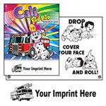 Imprinted Cali Fire Pup Coloring Book - Fire Truck