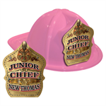 IMP. FIRE HAT - PINK - GOLD JR. CHIEF SHIELD