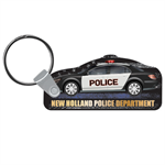 Imprinted Full Color Police Car Keytag