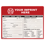 Imprinted Red 5^ x 4^ Medical Emergency Magnet Pouch