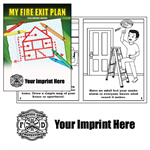 Imprinted My Fire Exit Plan Coloring Book - Serve & Protect Maltese