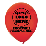 Custom Red 9^ Balloon - Custom Logo